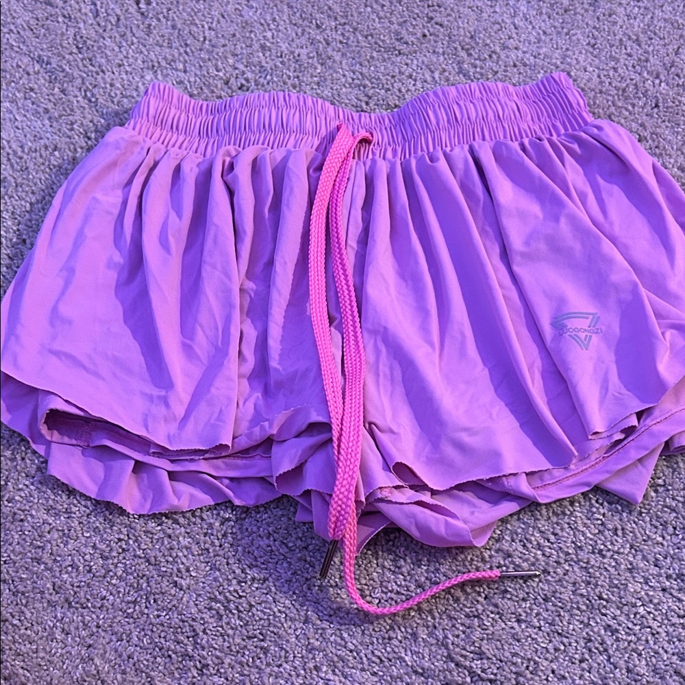 Vibrant Purple Women's Athletic Shorts